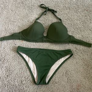 Green Target Bikini
